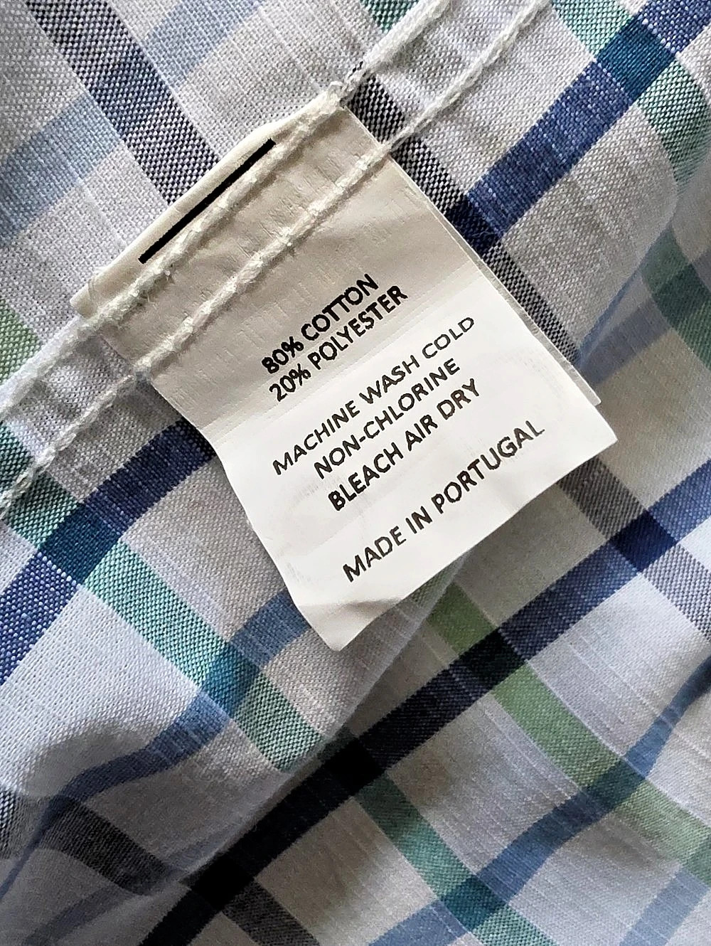 Bernards 1949 Collection (Portugal) Men's Plaid 80/20Cotton Blend Luxury Shirt
